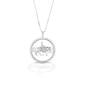 Kelly Herd's Ranch Horse Pendant captures the quieter moments of ranch and farm live. Crafted in sterling silver, and enhanced with CZ stones. Comes with 16-18" adjustable chain.  Features      Ranch horse pendant     Clear CZ stones     Sterling Silver     28mm x 6mm