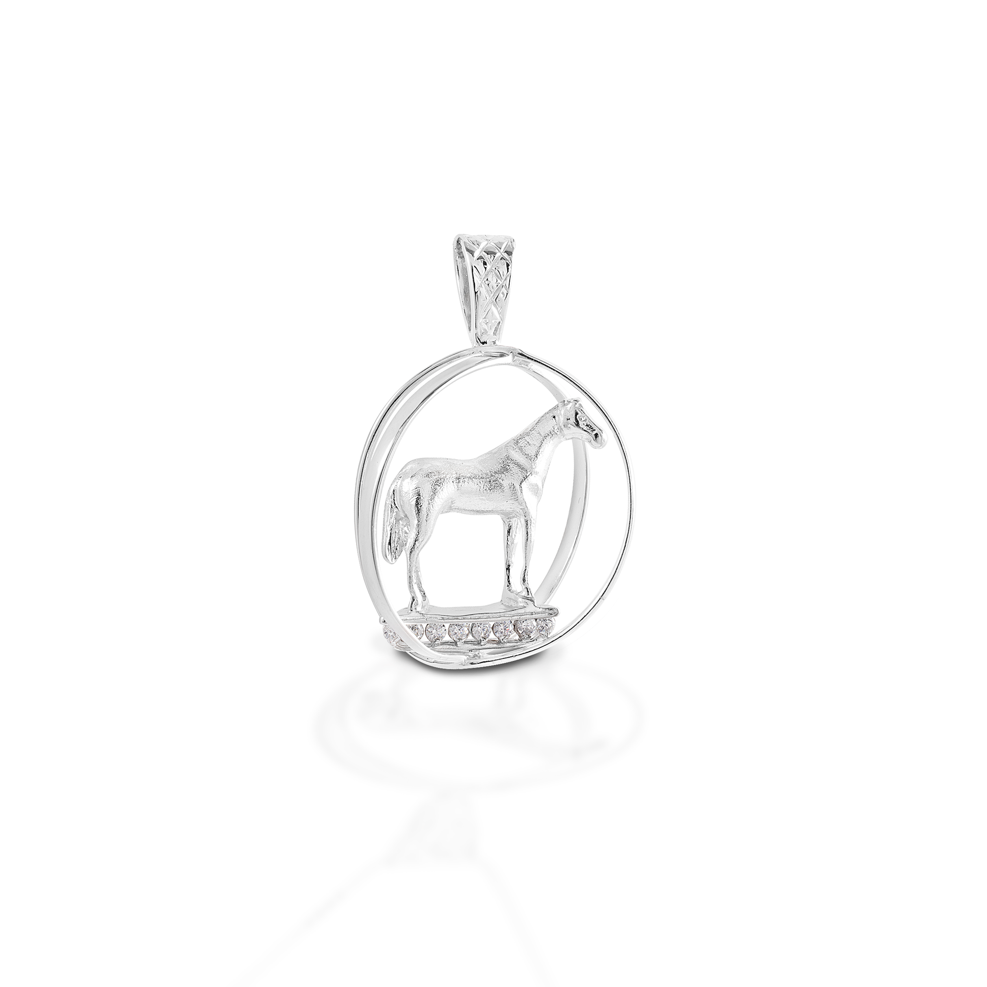Have you qualified for Worlds? Or is it your goal? Commemorate the occasion, or keep that goal close to your heart with Kelly Herd's World Trophy Necklace. A beautiful rendition of the world championship trophy in 14K gold, accented by diamonds.  Features      World trophy pendant     Enhanced with diamonds     Available in 14k gold