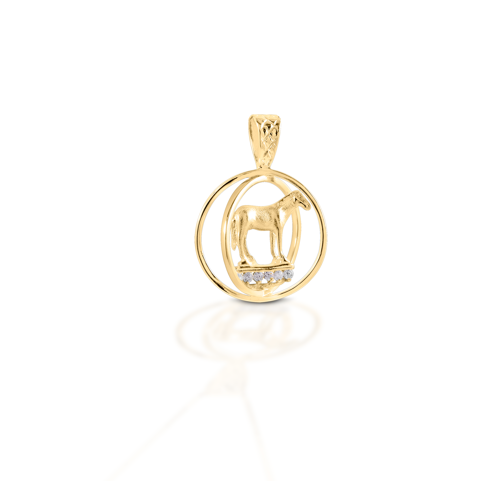 Have you qualified for Worlds? Or is it your goal? Commemorate the occasion, or keep that goal close to your heart with Kelly Herd's World Trophy Necklace. A beautiful rendition of the world championship trophy in 14K gold.  Features      World trophy pendant     Enhanced with diamonds     Available in 14k gold
