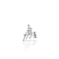 Turn and Burn! Celebrate your sport with the exquisitely detailed Kelly Herd Barrel Racing Pendant. Crafted in 14K gold, this pendant is a perfect tiny barrel horse and rider!  Features      Barrel horse pendant     Available in 14K gold     18mm x 17mm