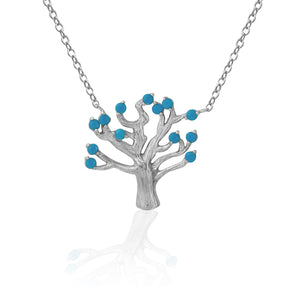 Are you looking for the perfect heirloom gift? Then look no further, the Kelly Herd Blue Turquoise Tree of Life Necklace has 13 matched stones that will remind you of all the promise your family holds! This necklace looks great in casual or formal attire and comes with 18" chain.